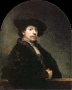 Rembrandt van rijn self portrait at the age of 34 oil on canvas